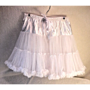 No brand Petticoat‎ Womans L White Costume Halloween skirt